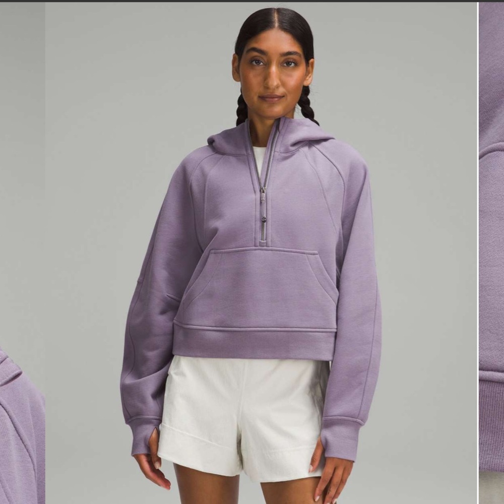 Lululemon Scuba Oversized Half-Zip Hoodie- Purple Ash M/L